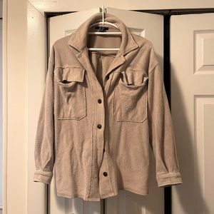 Womens fleece shacket